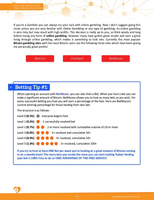 Re Earn Bitcoin Automatic - 